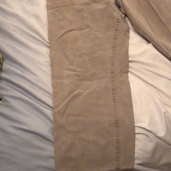 Men’s Lee Riveted Tan Jeans 38X34 - Picture 5 of 15